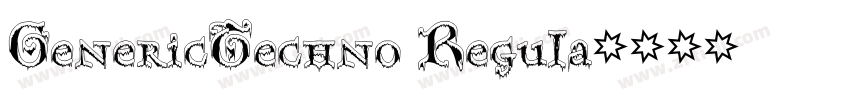 GenericTechno Regula字体转换